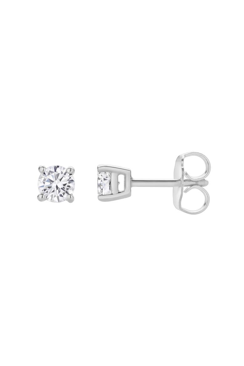 Valeria 0.40 Ct TW Lab Grown Round Diamond Studs 14K Gold Earrings, Main, color, 14K White Gold
