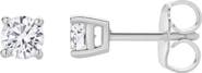 LuvMyJewelry Valeria 0.35 Ct TW Lab Grown Round Diamond Studs 14K Gold Earrings