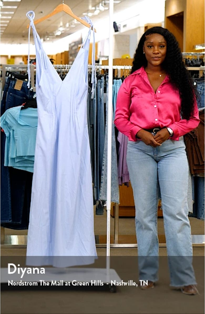 Jayne Pinstripe Maxi Dress, sales video thumbnail