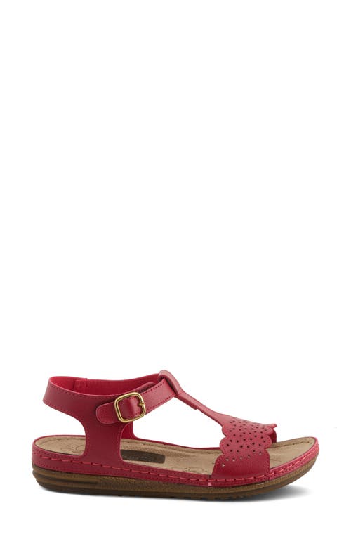 Flexus By Spring Step Steve Sandal In Red