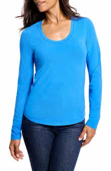 NZT by NIC+ZOE Scoop Neck Long Sleeve T-Shirt