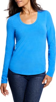 NZT by NIC+ZOE Scoop Neck Long Sleeve T-Shirt
