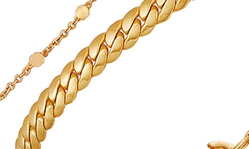 Vince Camuto Set Of 3 Chain Bracelets In Gold