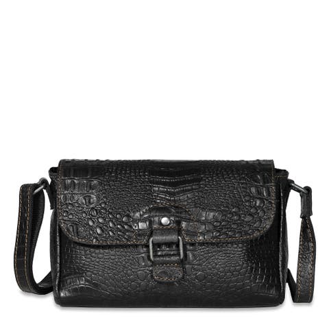 Hornback Croco Emma Petite Crossbody Bag