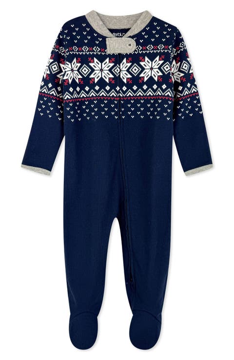 Kids' Scout Stripe Cotton Footie