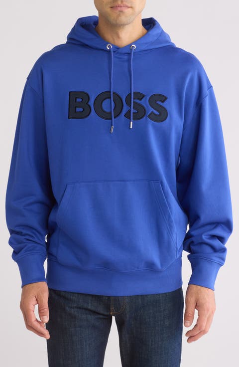 Sullivan Appliqué Oversize Cotton Logo Hoodie