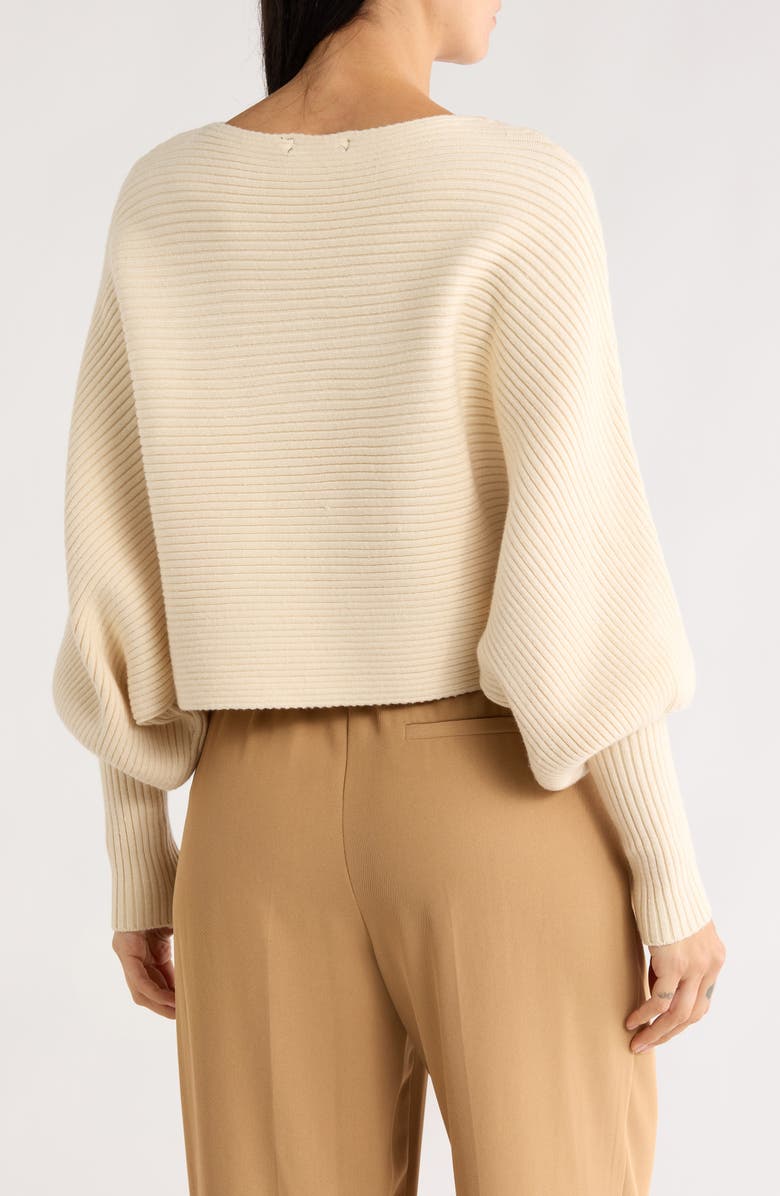 Love Token Franklin Batwing Crop Sweater, Alternate, color, Ivory