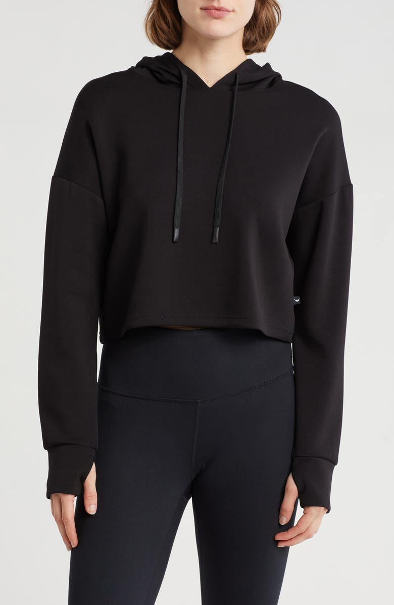 Jessica Simpson Soft Luxe Crop Hoodie, Main, color,