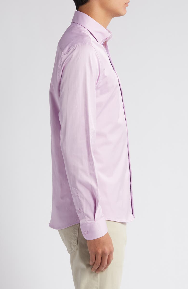 Stone Rose Solid DryTouch<sup>®</sup> Performance Button-Up Shirt, Alternate, color, 