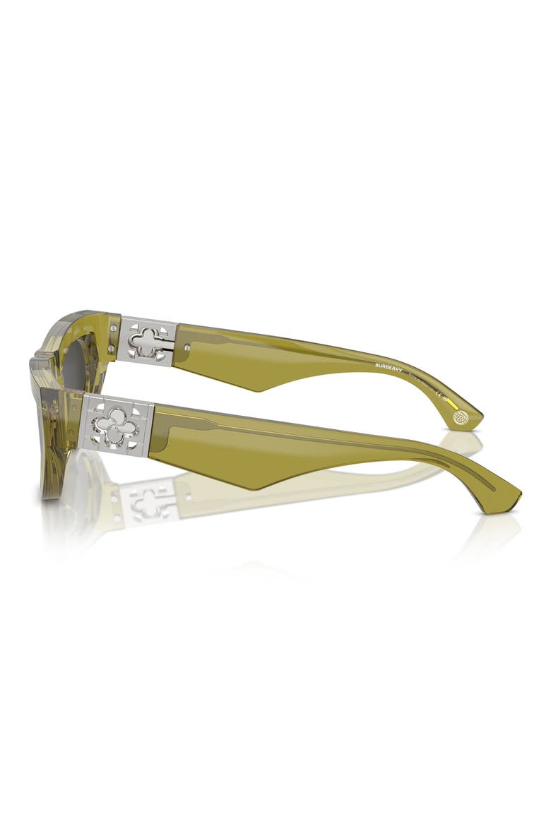 58mm Cat Eye Sunglasses, Alternate, color, GREEN
