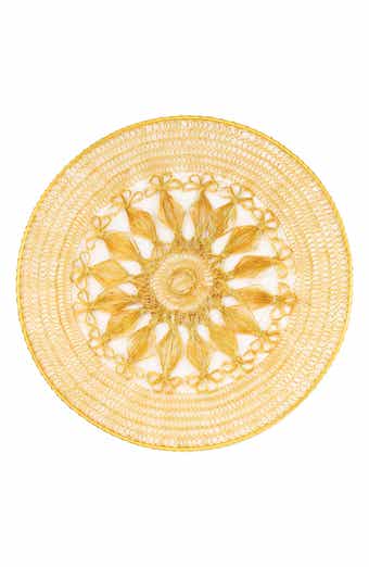 Sunburst Petal Weave Metal Placemat
