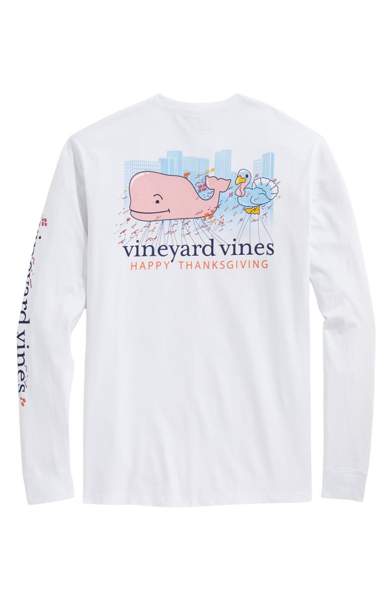 vineyard vines Thanksgiving Parade Long Sleeve Cotton Graphic T-Shirt, Alternate, color, 