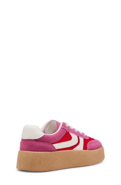 Steve Madden Kids' Jjersey Platform Sneaker In Pink