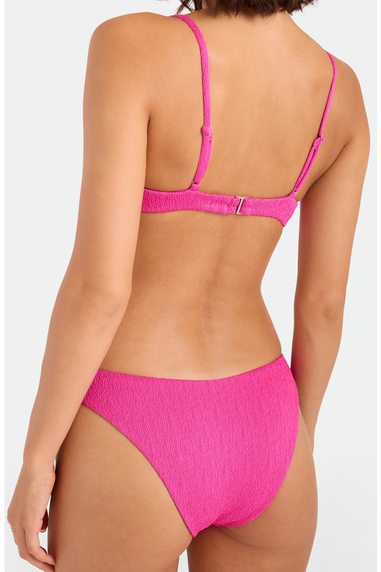 Pucker Up '90s V-Cut Bikini Bottoms, Alternate, color, BRIGHT FUCHSIA