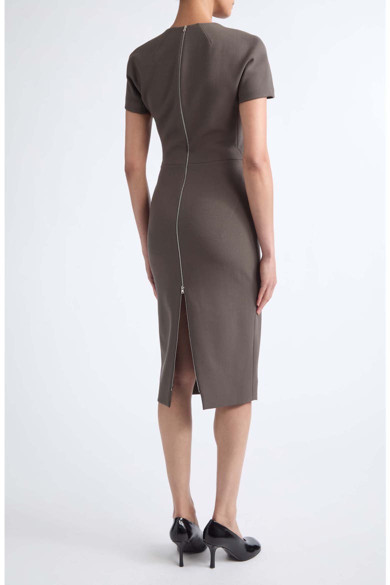 Claude Midi Dress, Alternate, color, KHAKI