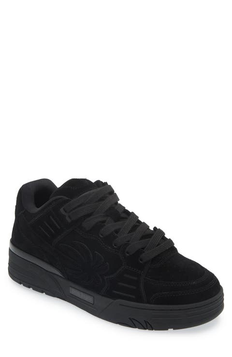 スニーカー PALM ANGELS Men Sneakers Black PMIA099S25LEA002 NEW PALM 1 SUEDE in BLACK - WHITE for Men | Palm Angels®