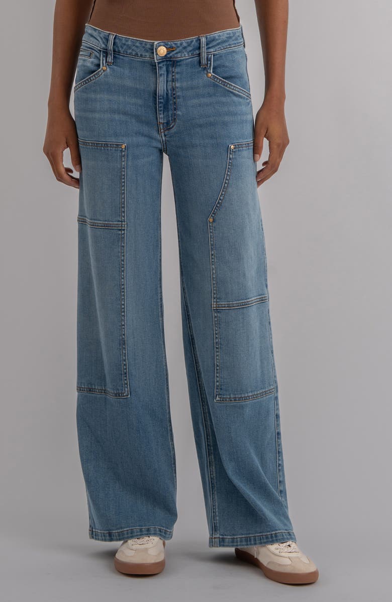 KUT from the Kloth Jodi High Waist Straight Leg Jeans, Main, color, Sleek
