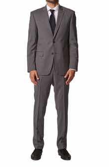 JB Britches Sartorial Classic Fit Stretch Wool Suit