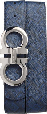 FERRAGAMO Double Gancio Reversible Belt