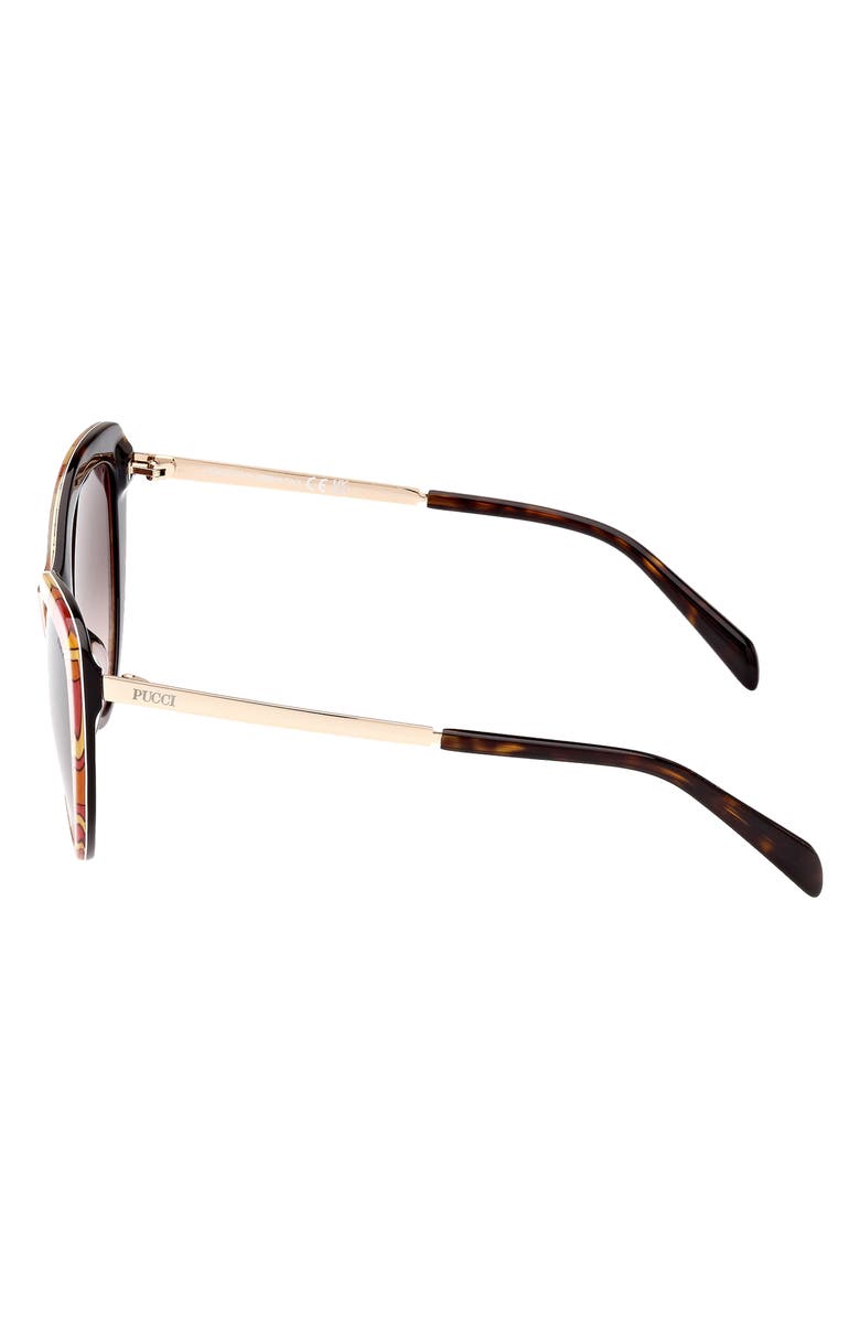 Emilio Pucci 56mm Cat Eye Sunglasses, Alternate, color, 