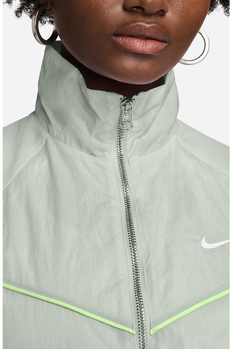 Windrunner Water Repellent Jacket, Alternate, color, LIGHT SILVER/ BARELY VOLT