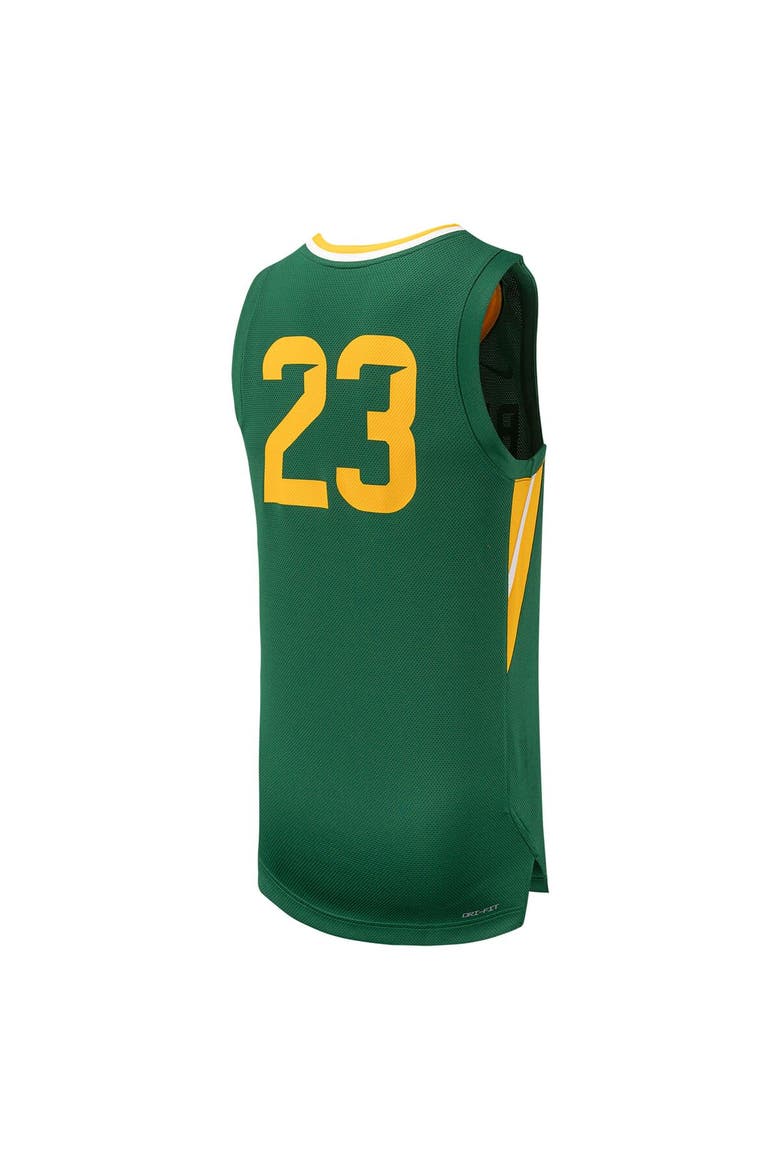 Men's Nike #23 Green Baylor Bears Replica Basketball Jersey, Alternate, color, Green