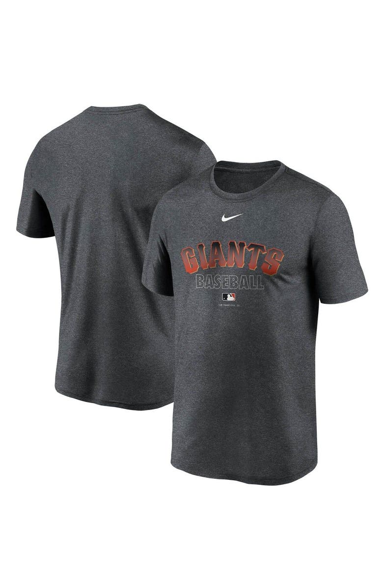 Nike Men's Nike Charcoal San Francisco Giants Authentic Collection Legend Performance T-Shirt, Main, color, 
