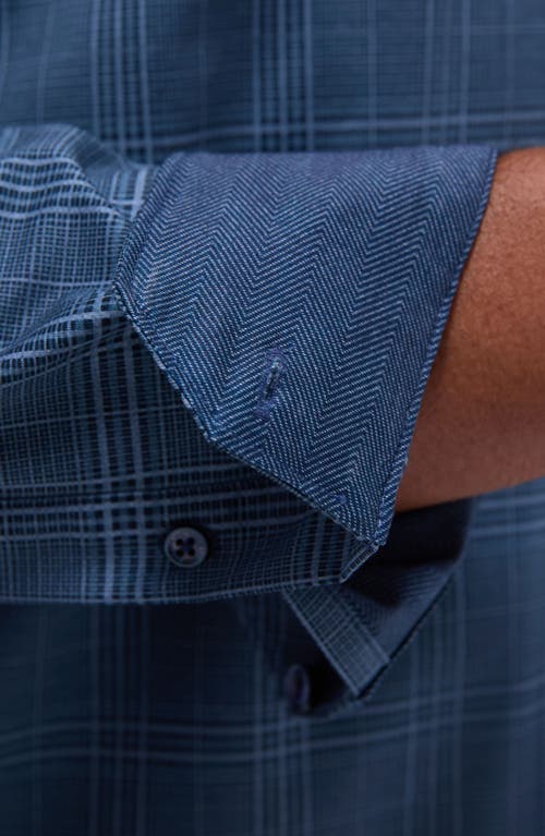 Bugatchi Jimmy Ooohcotton® Print Button-up Shirt In Navy