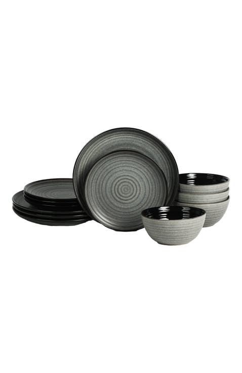 Dua Stoneware 12-Piece Dinnerware Set