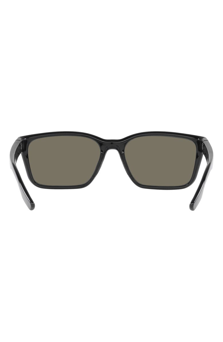 Costa Del Mar Palmas 57mm Rectangular Sunglasses, Alternate, color, Black