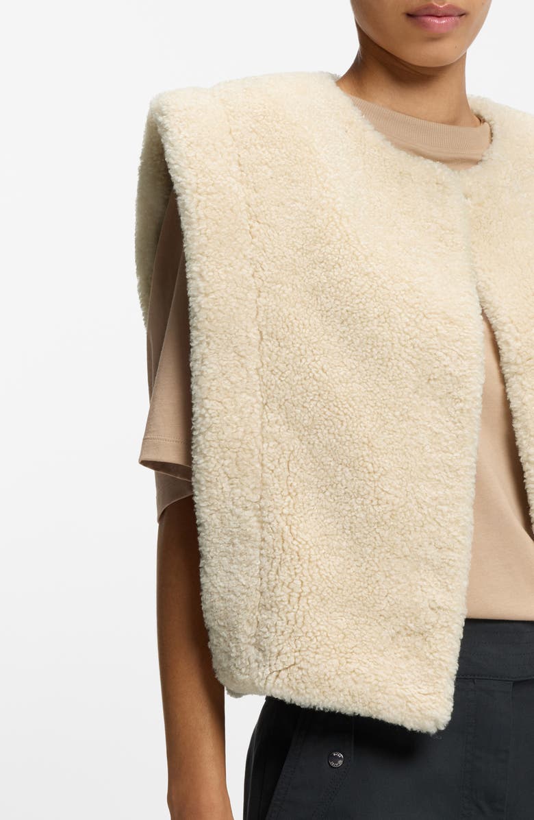 BOSS Orange Cosila Faux Shearling Vest, Alternate, color, 