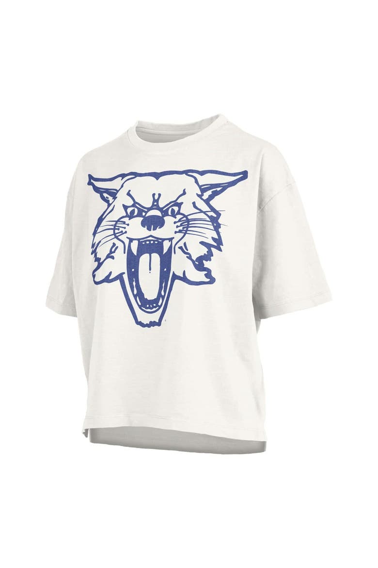 Women's Pressbox  White Kentucky Wildcats Big Canvas Puff Castillo Motley Slub T-Shirt, Alternate, color, White