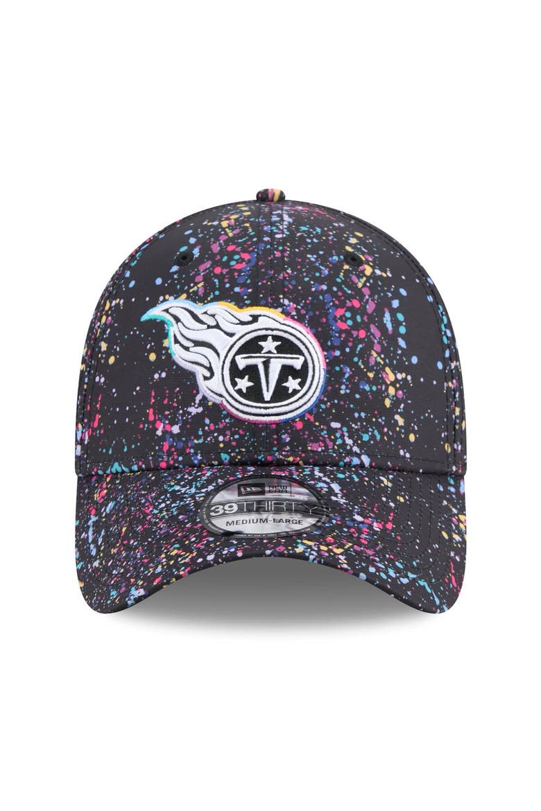 Men's New Era  Black Tennessee Titans 2025 NFL Crucial Catch 39THIRTY Flex Hat, Alternate, color, Black