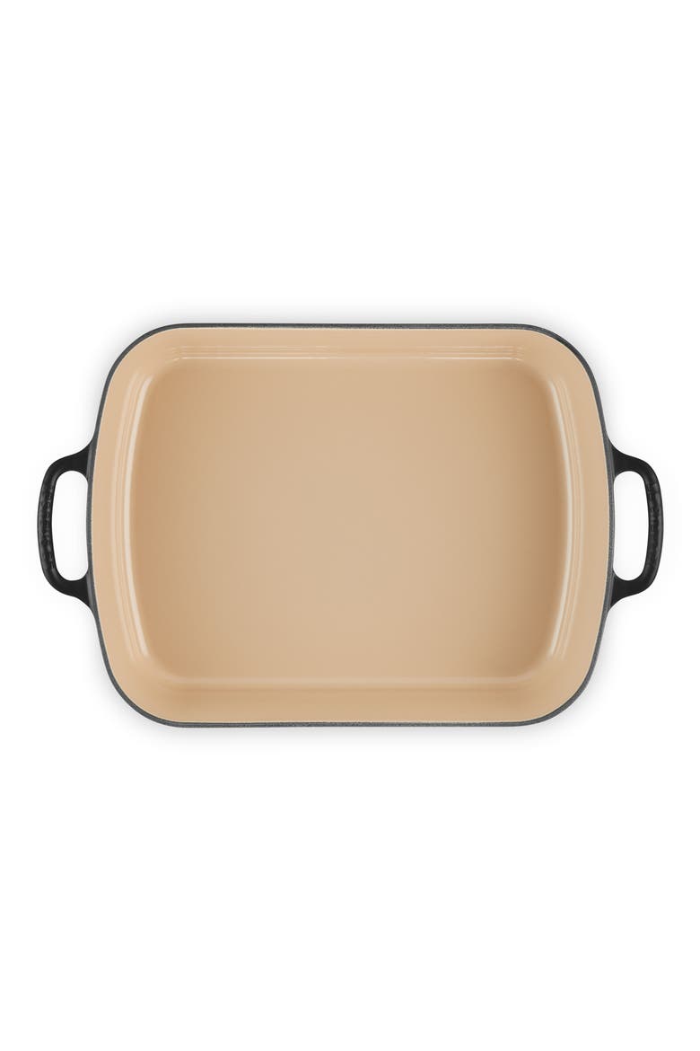 Signature 3 Quart Enameled Cast Iron Roaster, Alternate, color, LICORICE