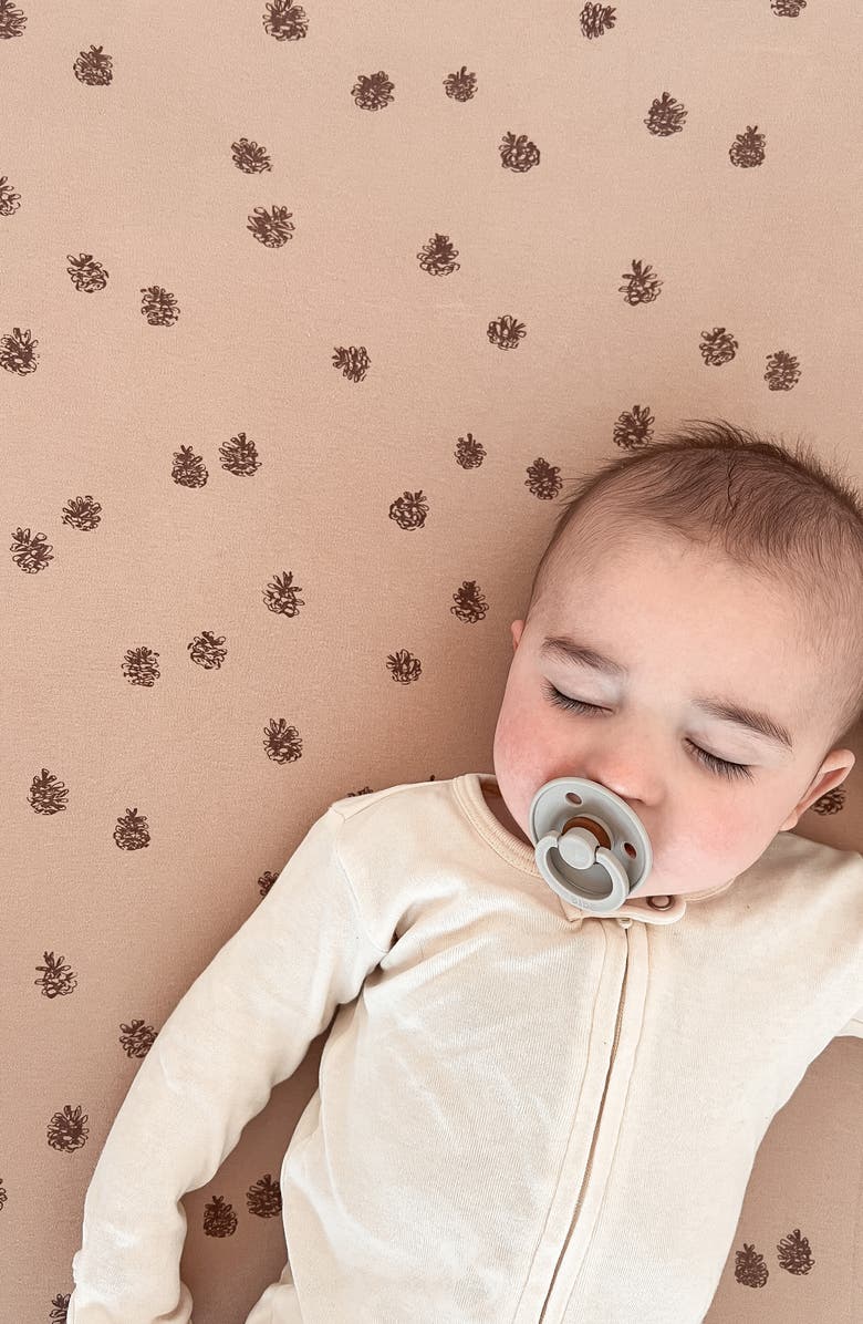 L'ovedbaby Organic Cotton Baby Blanket, Alternate, color, Oatmeal Pinecone