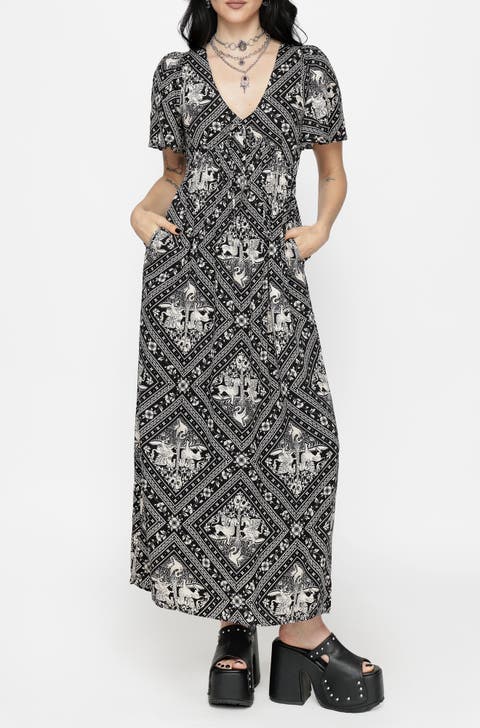Floaty Sleeve Maxi Dress
