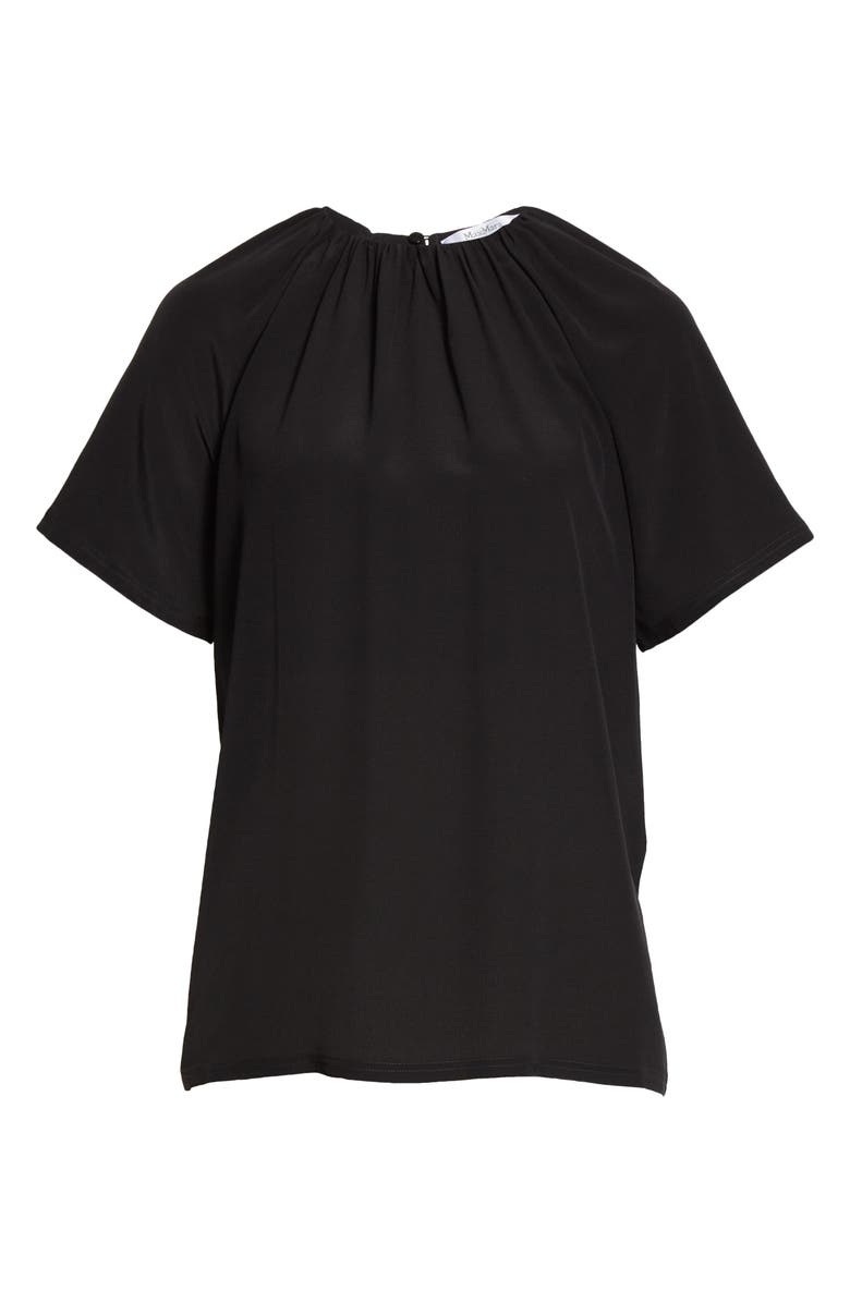 Max Mara Spezie Gathered Neck Jersey Top, Alternate, color, 