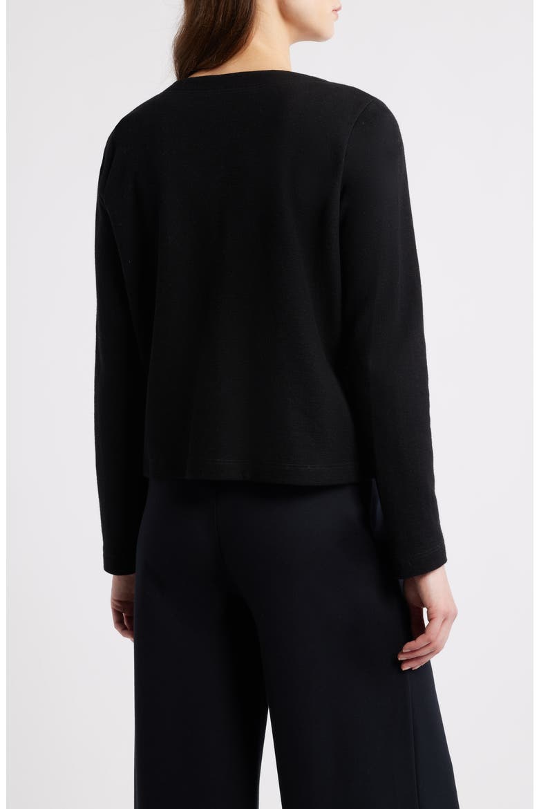 Organic Cotton Short Jacket, Alternate, color, BLACK