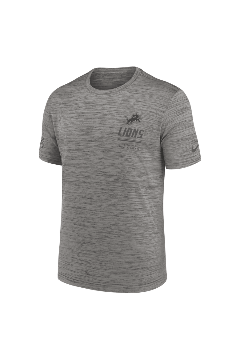 Men's Nike Gray Detroit Lions Big & Tall Sideline Velocity Dri-FIT T-Shirt, Alternate, color, Gray