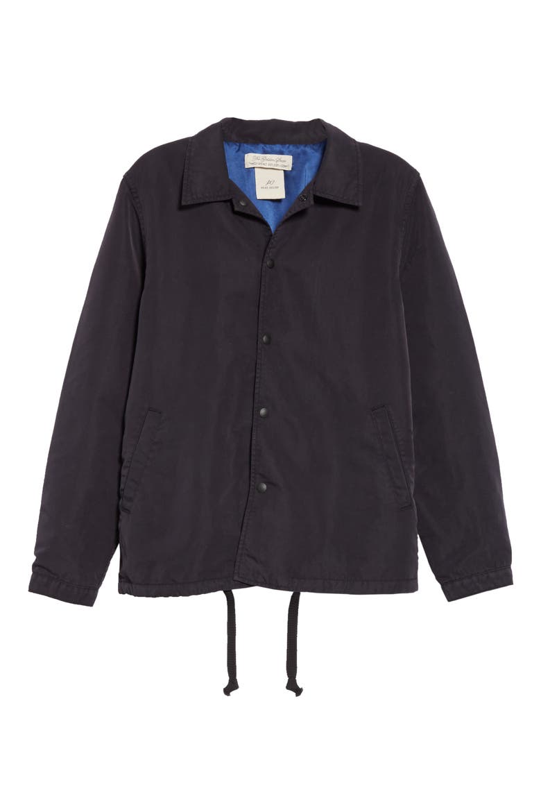 66 Nylon Coach's Jacket, Alternate, color, BLACK