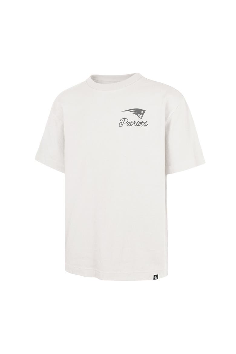 Men's '47 Off White New England Patriots Photon Dust Foundation T-Shirt, Alternate, color, Cream