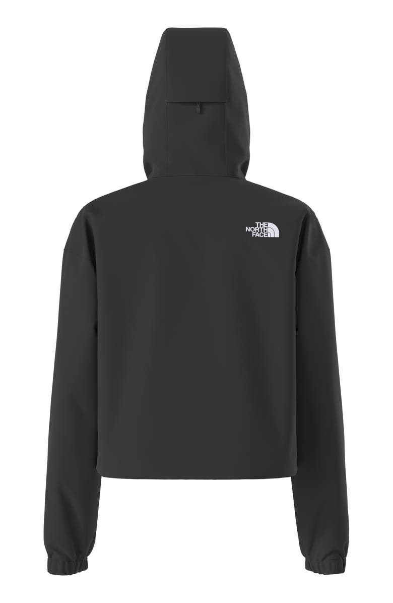 The North Face Quest Mono Waterproof Hooded Crop Jacket, Alternate, color, Tnf Black