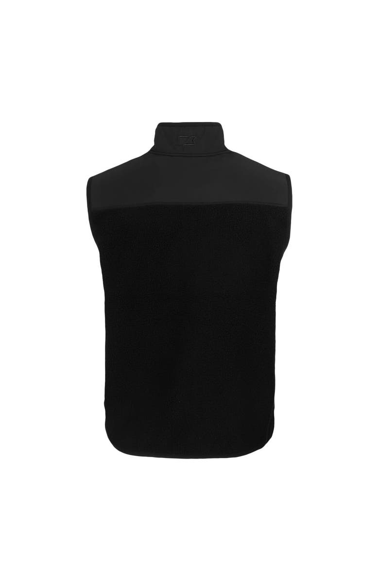 Cutter & Buck Men's Cutter & Buck Black Pac-12 Gear Helmet Cascade Eco Sherpa Fleece Full-Zip Vest, Alternate, color, Black