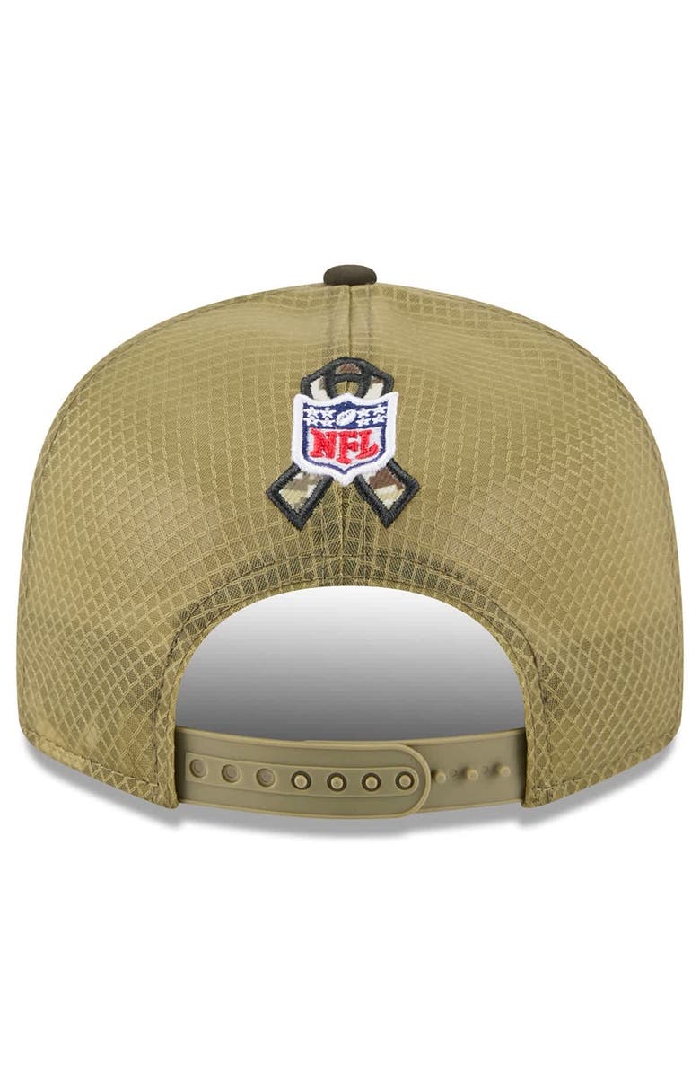 New Era Men's New Era  Dark Green Minnesota Vikings 2025 Salute to Service Split Panel 9FIFTY Snapback Hat, Alternate, color, 