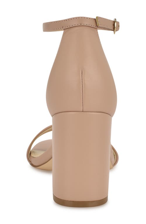 Nine West Toniann Ankle Strap Sandal In Light Natural