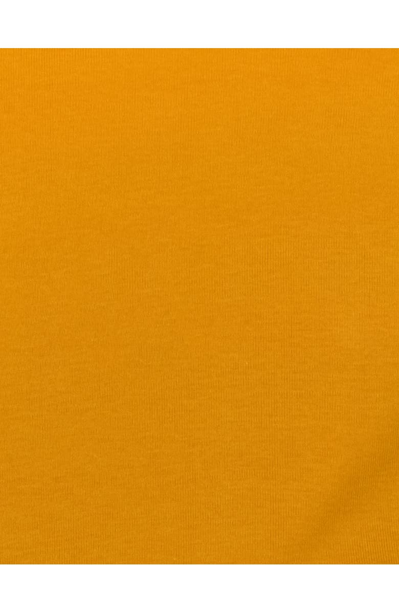 Leveret Kids Two-Piece Solid Cotton Matching Family Pajamas, Alternate, color, Mustard