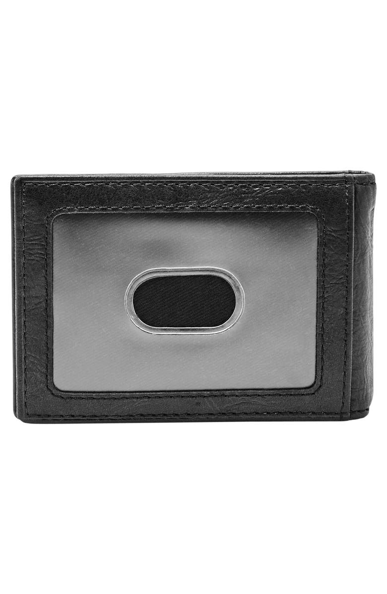 Fossil Neel Leather Money Clip Wallet, Alternate, color,