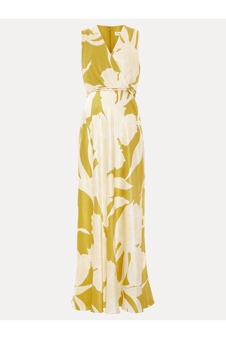 Paula Floral Maxi Dress, Alternate, color, Yellow