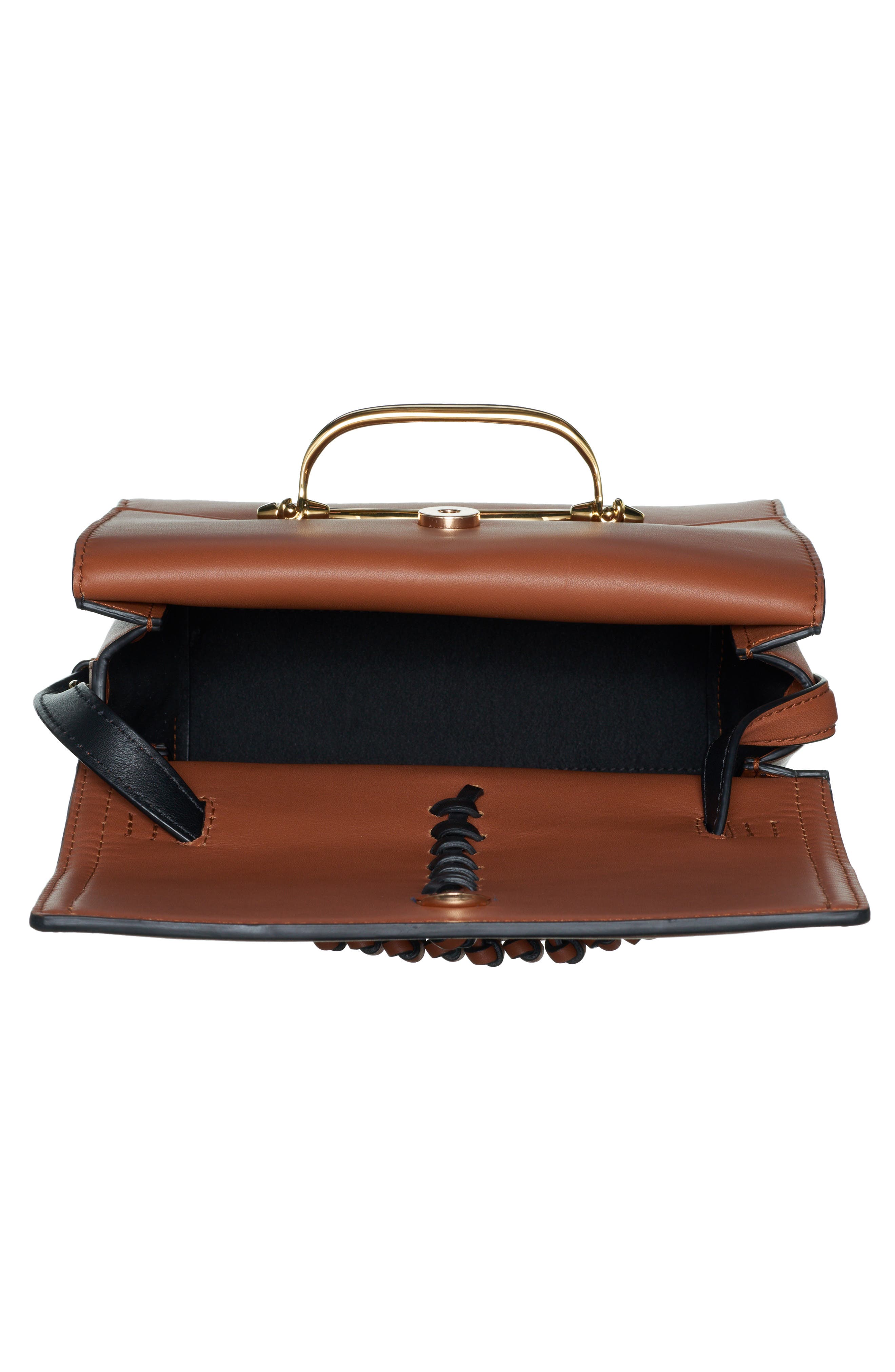 McQueen Alexander McQueen The Story Leather Top Handle Bag, Alternate, color, 