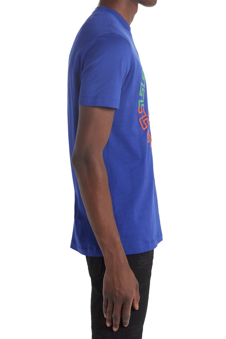 Bicolor Logo Graphic Tee, Alternate, color, BLUE MULTI